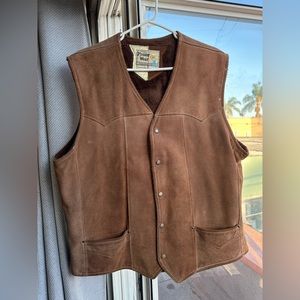Vintage Pioneer Wear Suede Vest Size 44, Made In USA